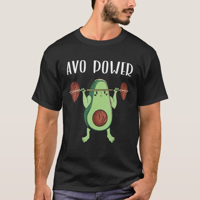 Fitness Avocado Gym Workout Vegan Food Cinco De Ma T-Shirt (Vorderseite)