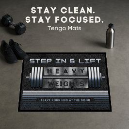 Fitness-Barbell-Design Fußmatte