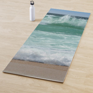 Fitness Beach Seaside Sea Waves Sand Trendy Yoga m Yogamatte