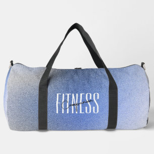 Fitness Begleiter Körnig Sanft Blau Modern Duffle Bag