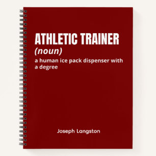 Fitness Beruflich - Funny Athletic Trainer Notizbuch