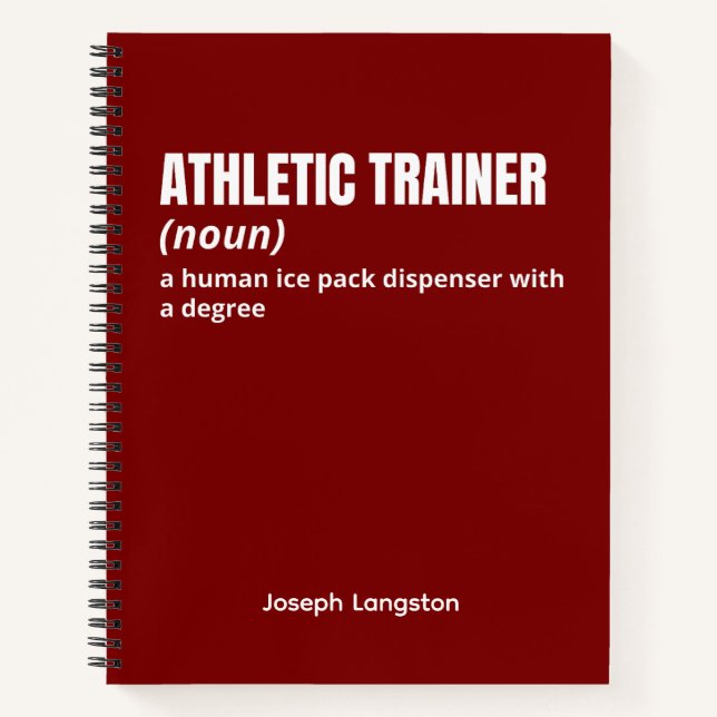 Fitness Beruflich - Funny Athletic Trainer Notizbuch (Vorderseite)
