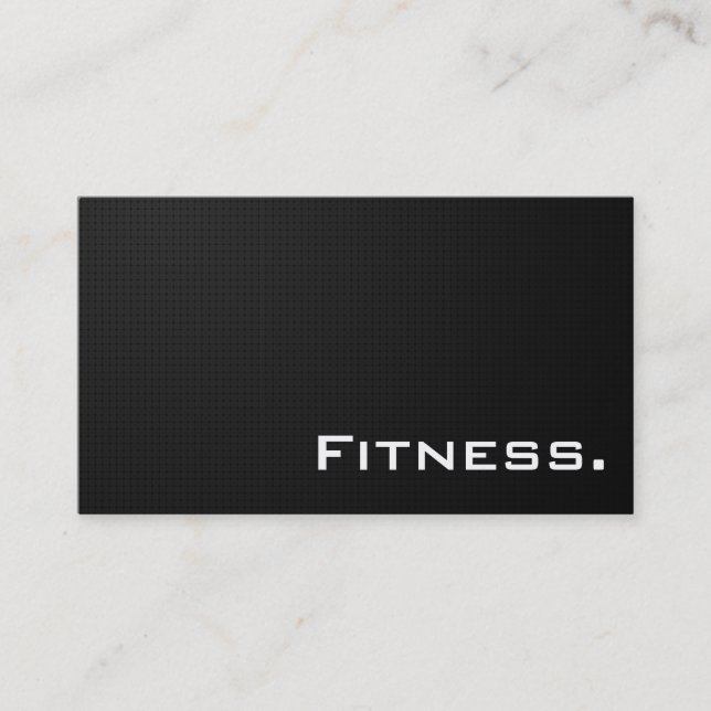 Fitness-berufliches Geschäfts-Karten-modernes Visitenkarte (Vorderseite)