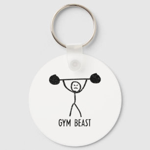 Fitness-Bestie Lustiger Bodybuilding-Übung Fitness Schlüsselanhänger