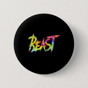 Fitness-Biest Bodybuilding-Training Humor Tie-Dye Button