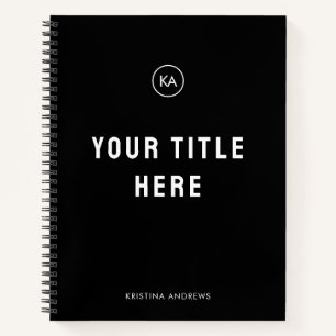 Fitness Body Measurement Tracker Mit Monogramm Notizbuch