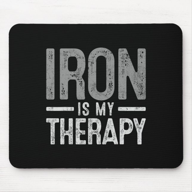 Fitness Bodybuilding machtend Weigheben Wo Mousepad (Vorne)
