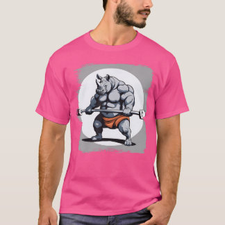 Fitness Bodybuilding Rhino Gym T-Shirt
