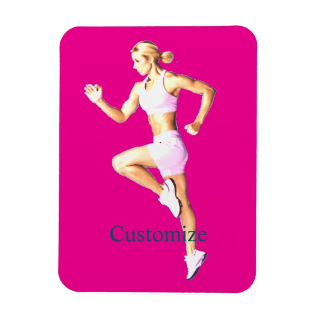 Fitneß Boxerin Thunder_Cove Magnet (Vertikal)