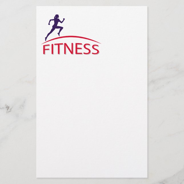 Fitness Briefpapier (Vorderseite)
