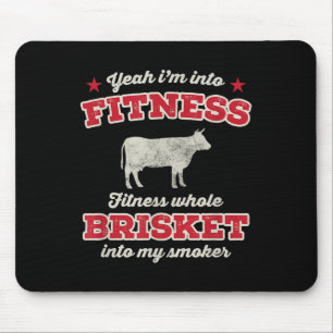 Fitness Brisket in meine Smoker Funny Grill Grille Mousepad