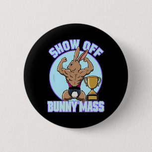 Fitness Bunny Bodybuilder Vom Sonnenblumen lassen  Button