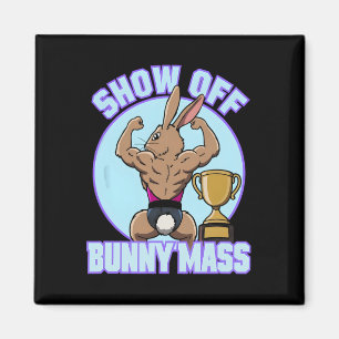 Fitness Bunny Bodybuilder Vom Sonnenblumen lassen Magnet