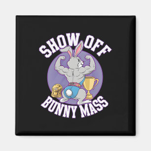 Fitness Bunny Bodybuilder Vom Sonnenblumen lassen Magnet