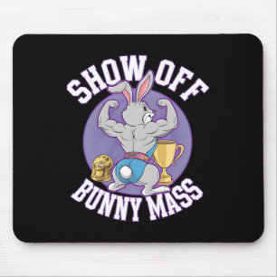 Fitness Bunny Bodybuilder Vom Sonnenblumen lassen Mousepad