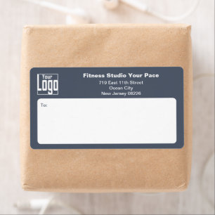 Fitness-Business-Logo Grau-Weiß-Versand