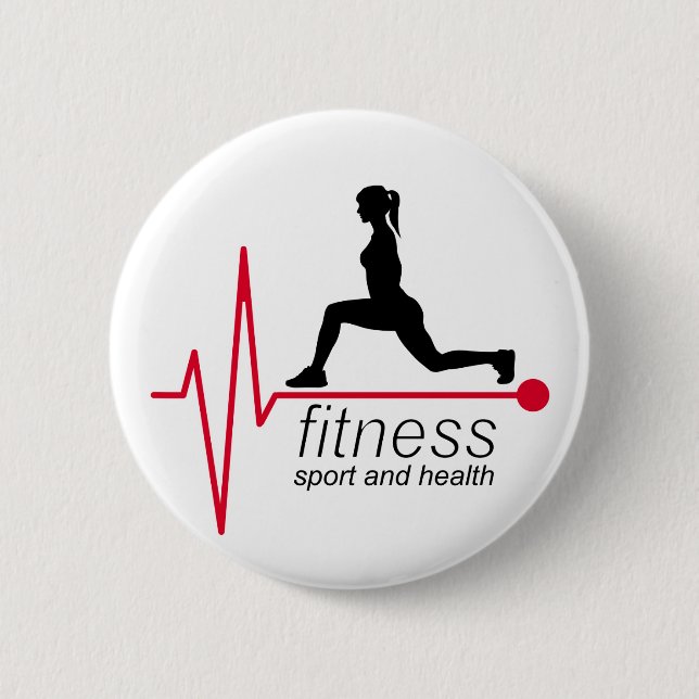 Fitness Button (Vorderseite)