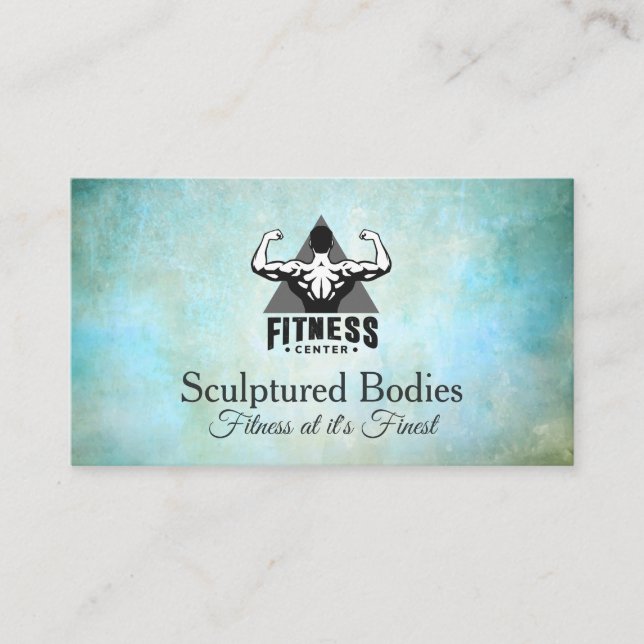 Fitness Center Logo | Gym Terminkarte (Vorderseite)