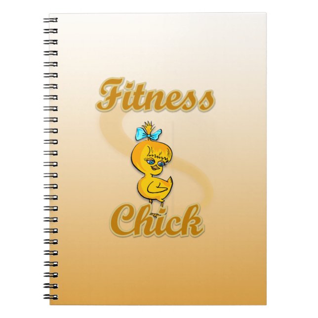 Fitness Chick Notizblock (Vorderseite)