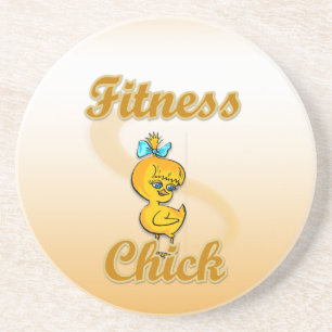 Fitness Chick Sandstein Untersetzer