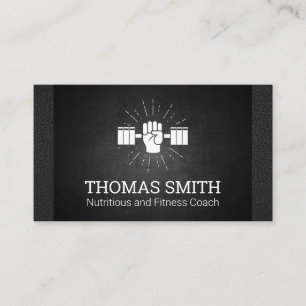 Fitness Coach Personal Trainer Handgewicht Visitenkarte
