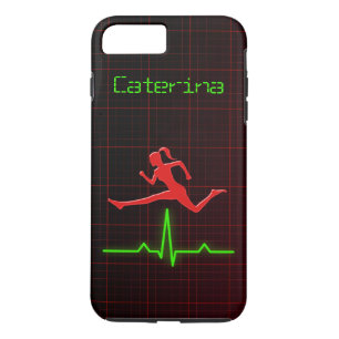Fitness Coach Personal Trainer Jumping Woman iPhone 8 Plus/7 Plus Hülle
