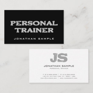 Fitness Coach Personal Trainer Moderner Berufliche Visitenkarte