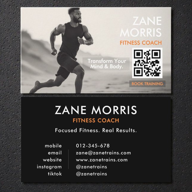 Fitness Coach QR Code Visitenkarte (Von Creator hochgeladen)