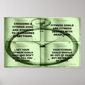Fitness-Collage in Time Poster