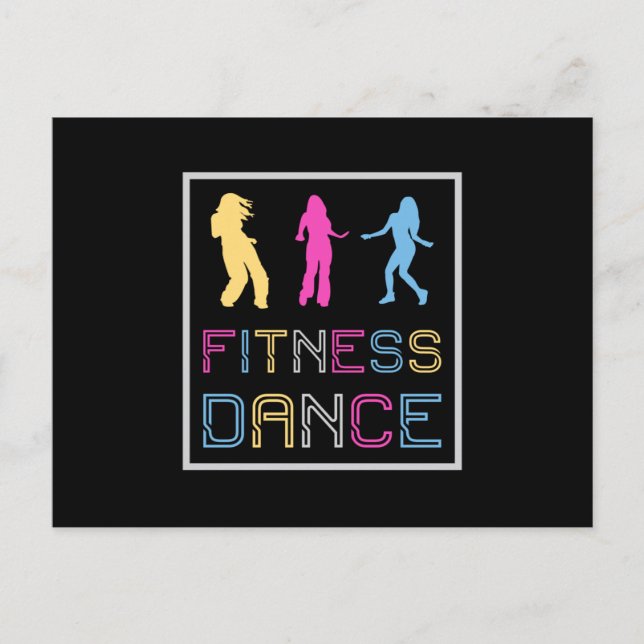 Fitness Dance Gym Dancing Workout Sport Geschenkid Postkarte (Vorderseite)