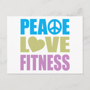 Fitness der Liebe Postkarte
