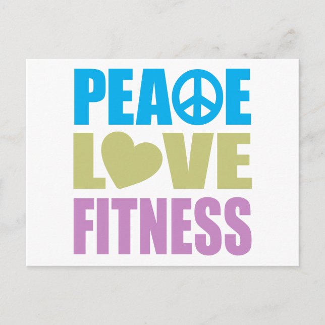 Fitness der Liebe Postkarte (Vorderseite)