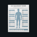 Fitness der Zielkörpermessungen Notizblock<br><div class="desc">Fitness für Jungen mit der Zielkörpermessung. Protokollieren Sie Ihren Fortschritt jede Woche mit diesem Body Mass Tracker Notizblock. Blaue Version.</div>