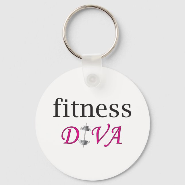 Fitness Diva Schlüsselanhänger (Vorderseite)