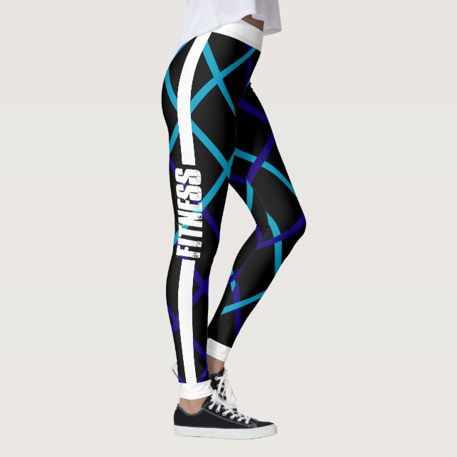 Fitness/Energie (White Trim) Leggings (Rechts)
