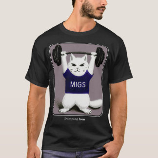 Fitness Feline Gym Cat Pumping Iron T-Shirt
