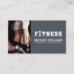 Fitness Fitness Model Visitenkarte