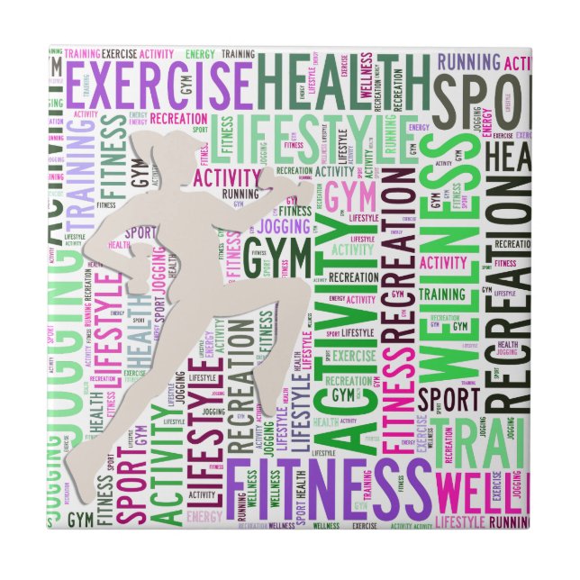 Fitness Fliese (Vorderseite)