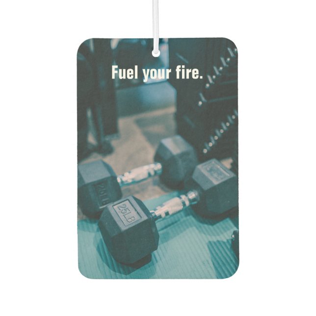 Fitness Foto - Feuer tanken Autolufterfrischer (Vorderseite)