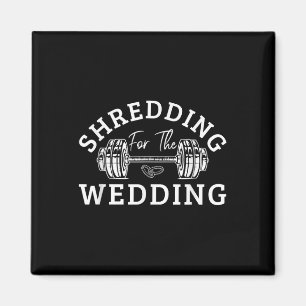 Fitness für die Hochzeit Braut und Bräutigam Magnet