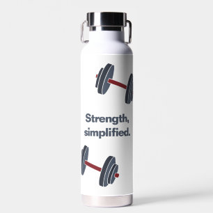 Fitness für Gymnasienname Dumbell Stärke vereinfac Trinkflasche