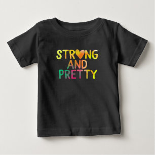 Fitness für hübsche und starke weibliche Computers Baby T-shirt