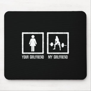 Fitness für Ihre VS My Girlfriend-Bodybuilding Mousepad