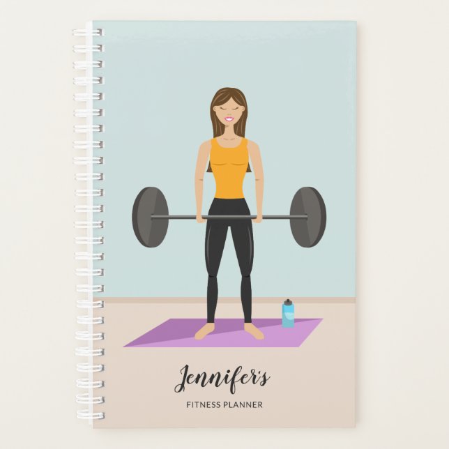 Fitness für Mädchen Planer (Vorderseite)