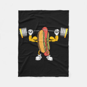 Fitness für muskuläre Hot Dog Deadlift Bodybuildin Fleecedecke