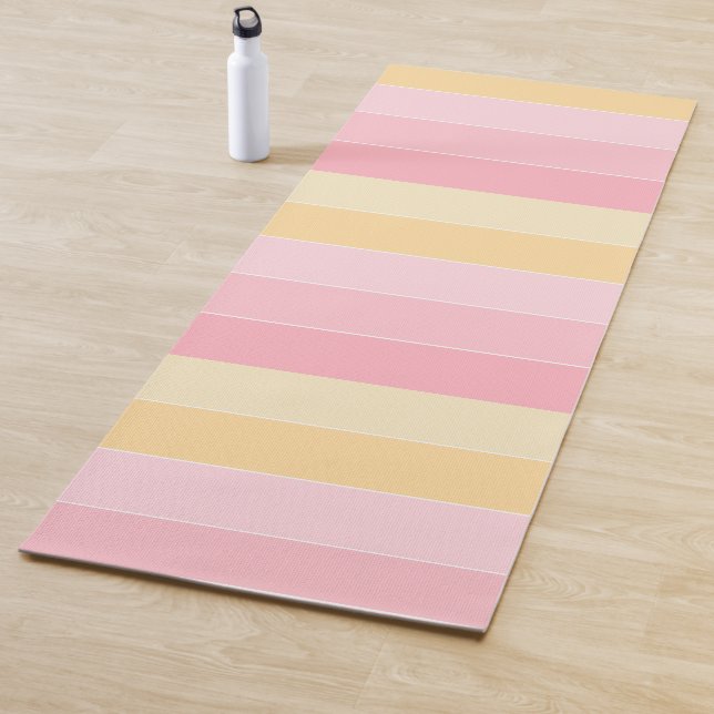 Fitness für Rosa und Gelb Yogamatte (Beispiel)