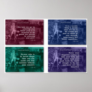 Fitness für Vertrauen und Inner-Schönheit! Poster