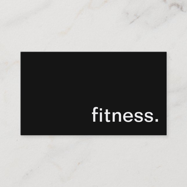 Fitness-Geschäfts-Karte Visitenkarte (Vorderseite)