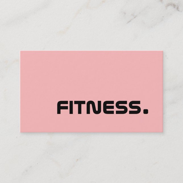 Fitness - Geschäfts-Karten Visitenkarte (Vorderseite)