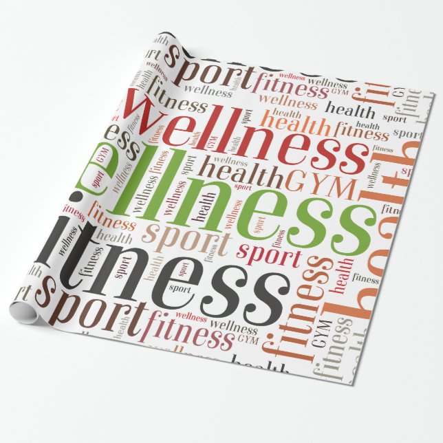 Fitness Geschenkpapier (Ungerollt)